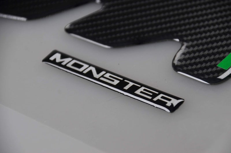 REVSOSTAR ريفسوستار 5D ألياف الكربون الحقيقية، واقي خزان الوقود، وسادة خزان ل MONSTER 1000 S 1100 EVO 1200 R 400 600 620 695 696 750 796 797 800 821 900 S2R S4 S4RS مونستر، 2 قطع لكل مجموعة - Image 3